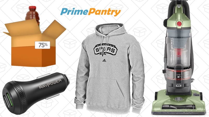 Illustration for article titled Today's Best Deals: Massive Prime Pantry Savings, NBA Gear, Quick Charge 3.0, and More