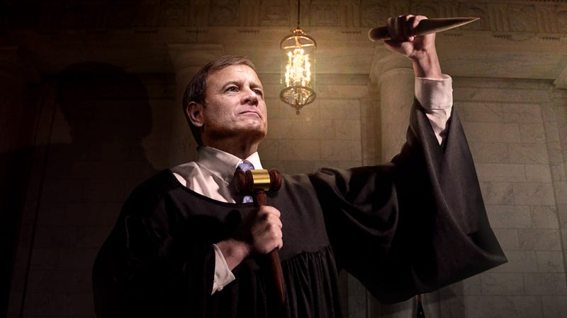 Illustration for article titled Justices Observe Supreme Court Ritual By Driving Stake Through John Paul Stevens’ Heart To Ensure He Dead Before Burial