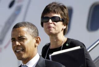 President Obama and senior adviser Valerie Jarrett