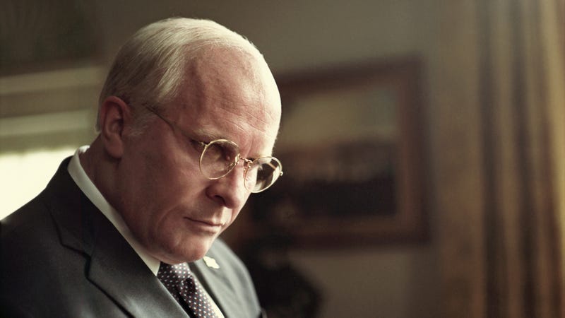 Illustration for article titled Christian Bale’s Dick Cheney impression is the only virtue of the glib, superficial Vice