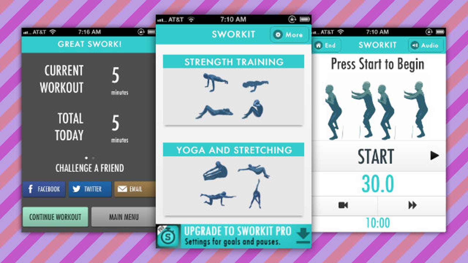Sworkit adds daily totals calories burned and gets a brand new design