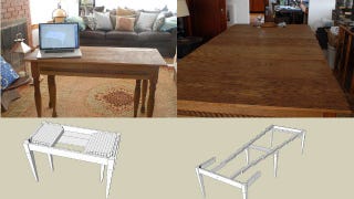 table expandable dining ten seat build closet cupboard diy