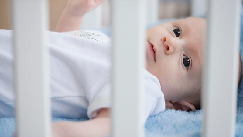 Illustration for article titled Baby Can Already Tell Crib He’s In Going To Be Recalled