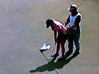 Illustration for article titled Here's An Innocent Picture of Golfer Paula Creamer That Looks Naughty When Viewed From Certain Angles
