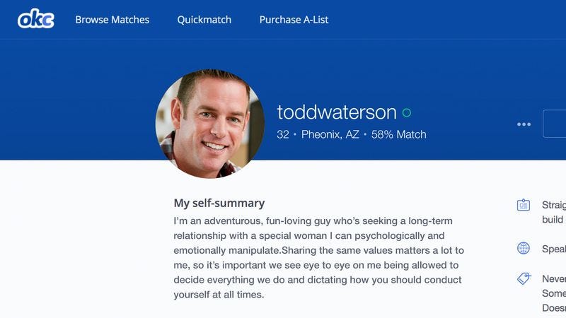 how to write about yourself on dating sites examples