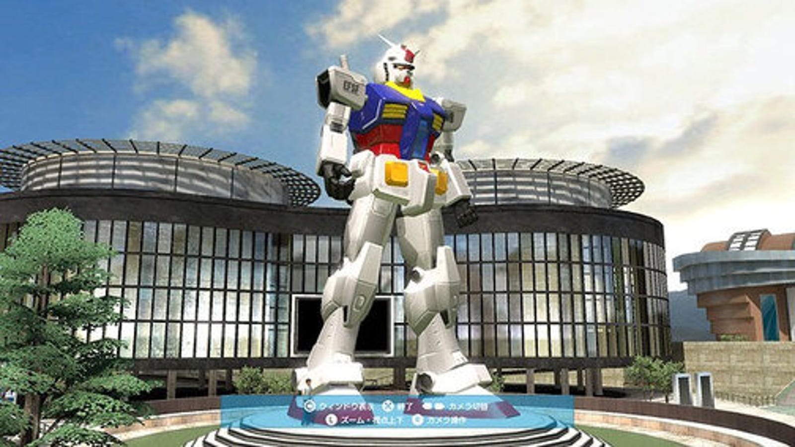 large gundam statue