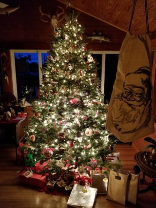 Illustration for article titled Over the bay and down the beach, this time to brother's house we go! Merry Christmas!