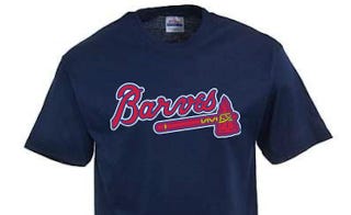 Illustration for article titled Major League Baseball Swings And Misses Again, Shuts Down "Atlanta Barves" T-Shirt Operation