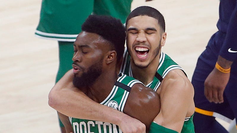 Illustration for article titled Jaylen Brown Gets Shorthanded Celtics Victory Over Jazz With Sweet Game-Winning Three