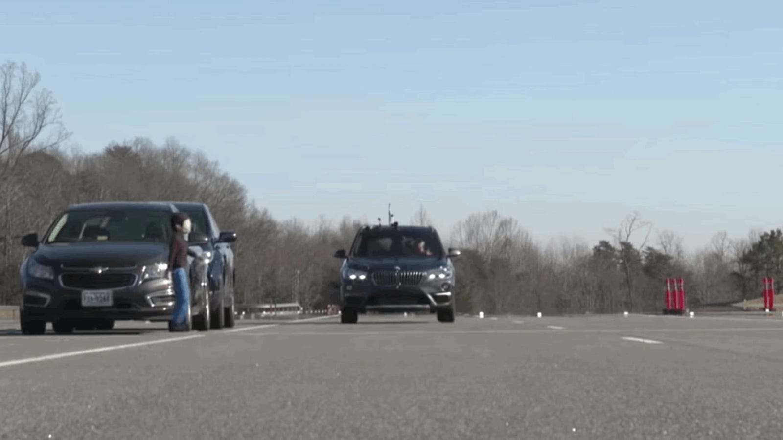 The Bmw X1 S Automatic Emergency Braking System Is
