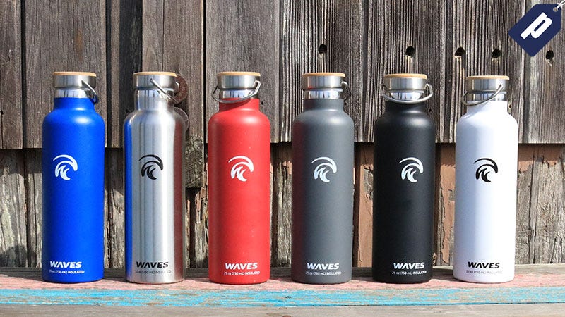 Illustration for article titled Save 50% On The Insulated Forever Cold Water Bottle From WavesGear (From $17)