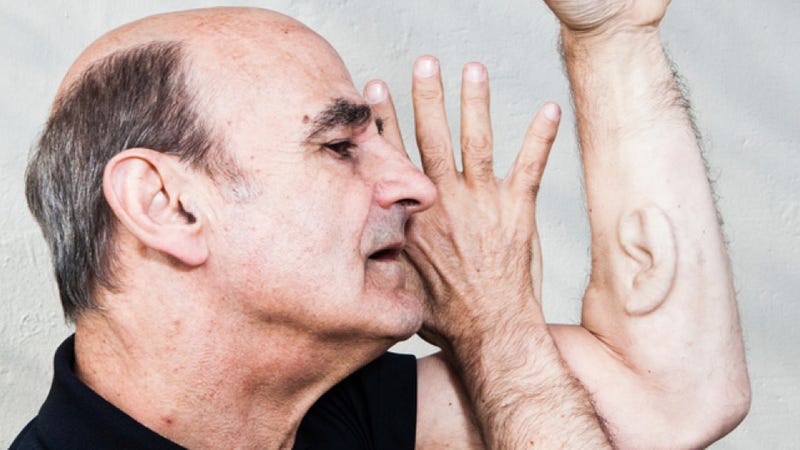 Illustration for article titled For Extreme Artist Stelarc, Body Mods Hint at Humans’ Possible Future
