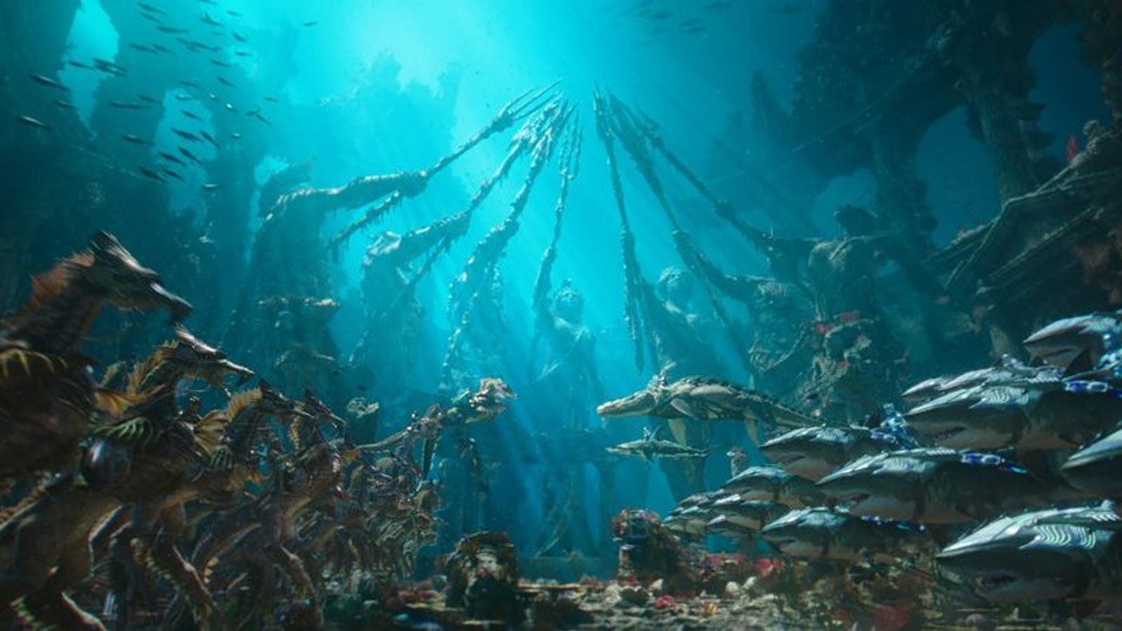 Aquaman's Atlanteans are going to ride seahorses and sharks