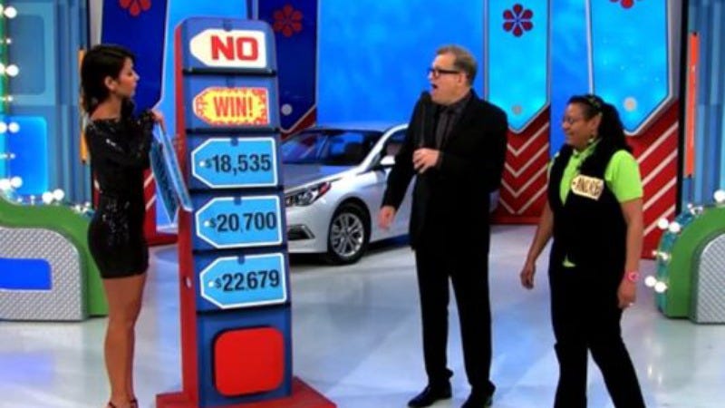 Illustration for article titled Hero Price Is Right model begins the revolution by just giving away a car