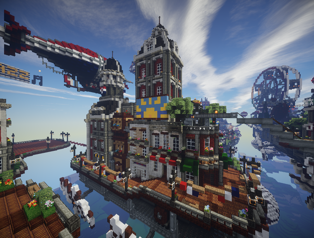 Bioshock Infinite's Floating City Built In Minecraft