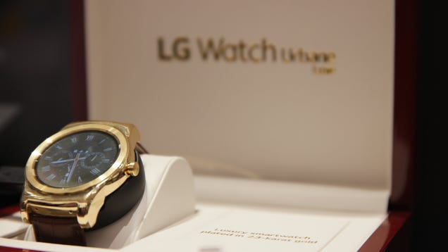 LG's Watch Urbane Luxe Is 23-Karat Gold Bonkers