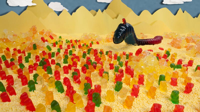 The story of Dune, recreated with Gummi worms