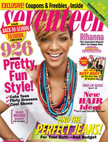 Illustration for article titled Rihanna's Radiant On The Cover Of Seventeen