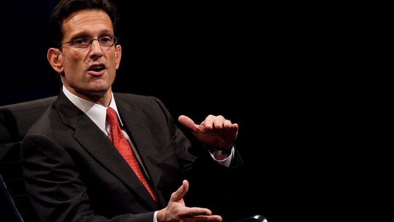 Illustration for article titled Eric Cantor Pressuring Wife To Try New Political Position
