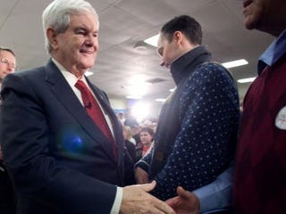 GOP presidential hopeful Newt Gingrich (Matthew Cavanaugh/Getty Images)