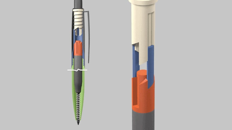 El fascinante mecanismo de un bolígrafo retráctil, explicado de manera