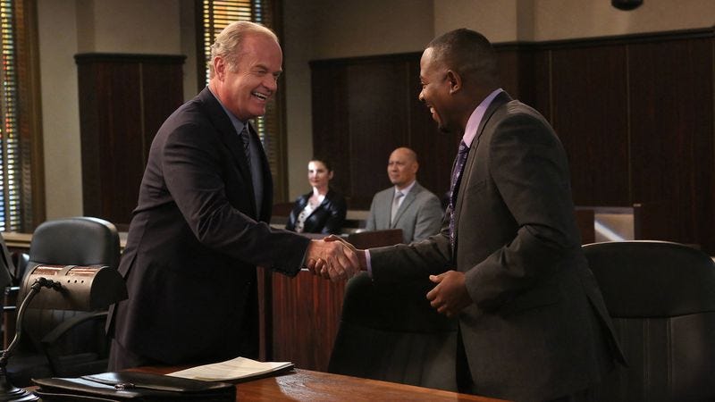 Kelsey Grammer (left) and Martin Lawrence in Partners