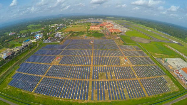 photo of Here's the First Airport to Run 100% on Solar Power image