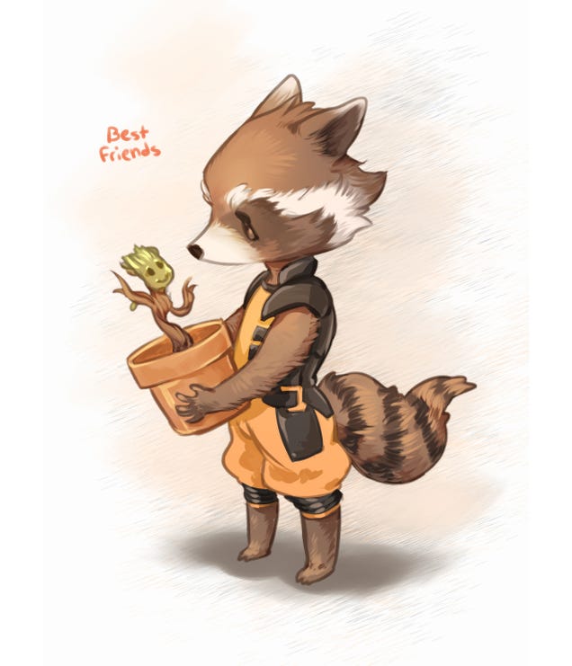 Need More Rocket And Groot? Here's a Ton of Fan Art to Warm Your Heart