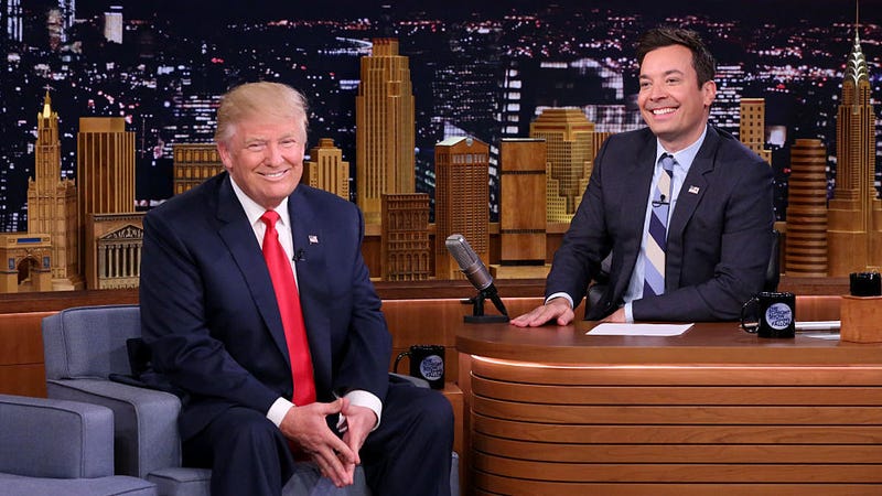 Illustration for article titled Donald Trump and Jimmy Fallon's petty, lukewarm feud continues