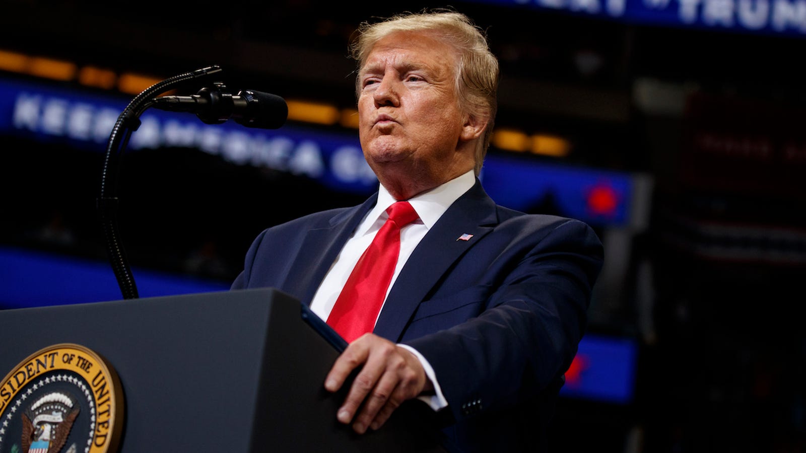 President Trump Promises to Cure Cancer If Re-Elected During Neo-Fascist Rally in Florida