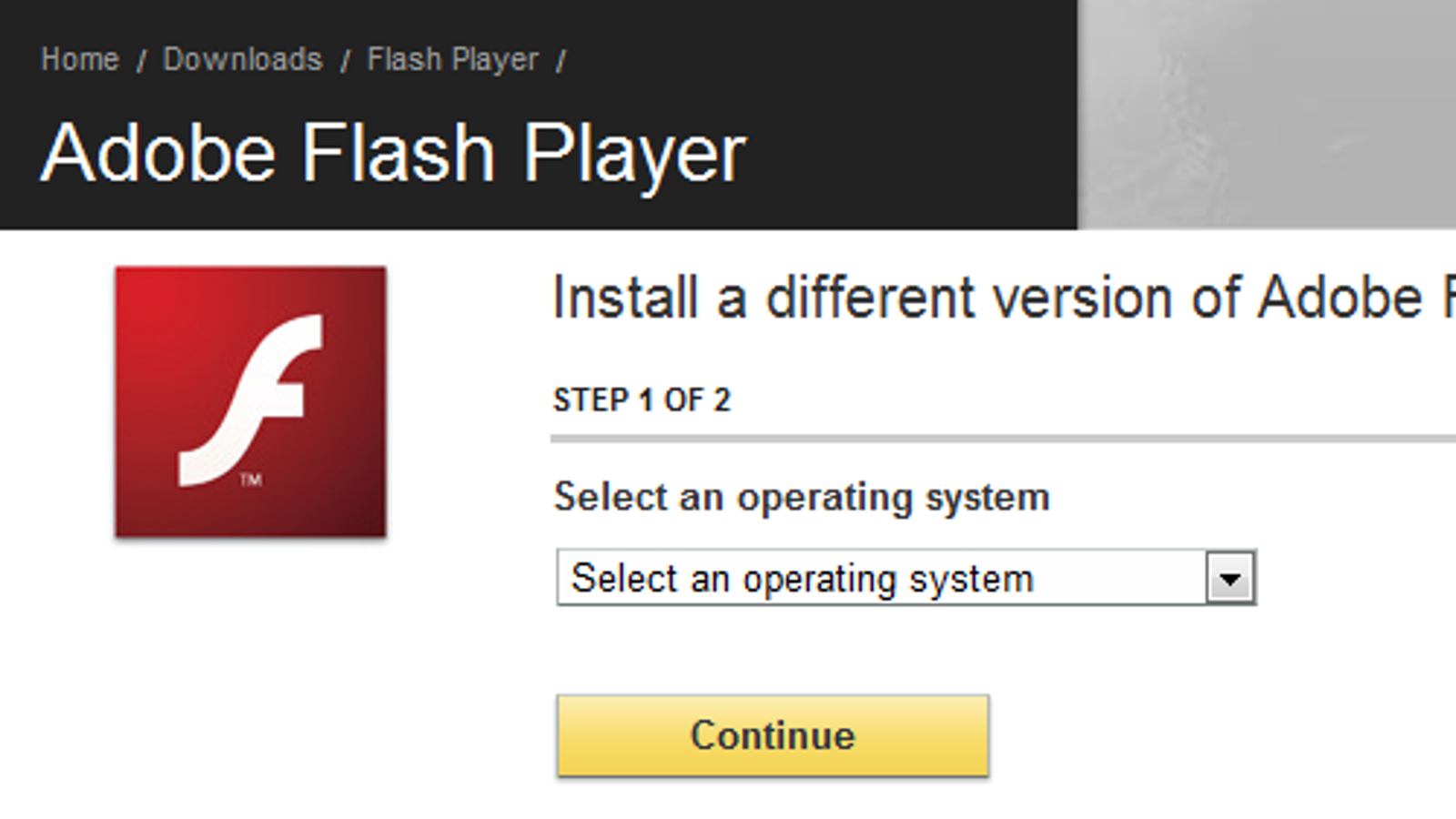 adobe flash player 10.1 required