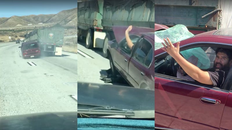 Illustration for article titled Trucker Who Dragged Another Car Along For Miles: 'I Didn't Know It'