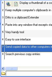 explain all options of ditto clipboard manager