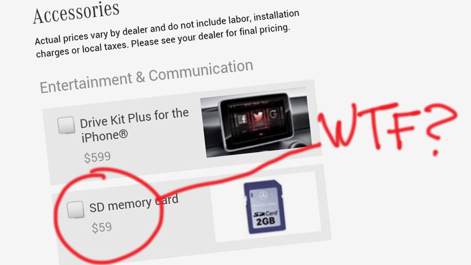 MercedesBenz Is The Worst Place In The World To Buy An SD Card