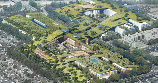 Cupertino May Replace Its Dead Mall With the Biggest Green Roof Ever Built 