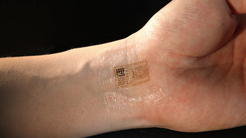 Illustration for article titled Breakthrough: Electronic circuits that are integrated with your skin