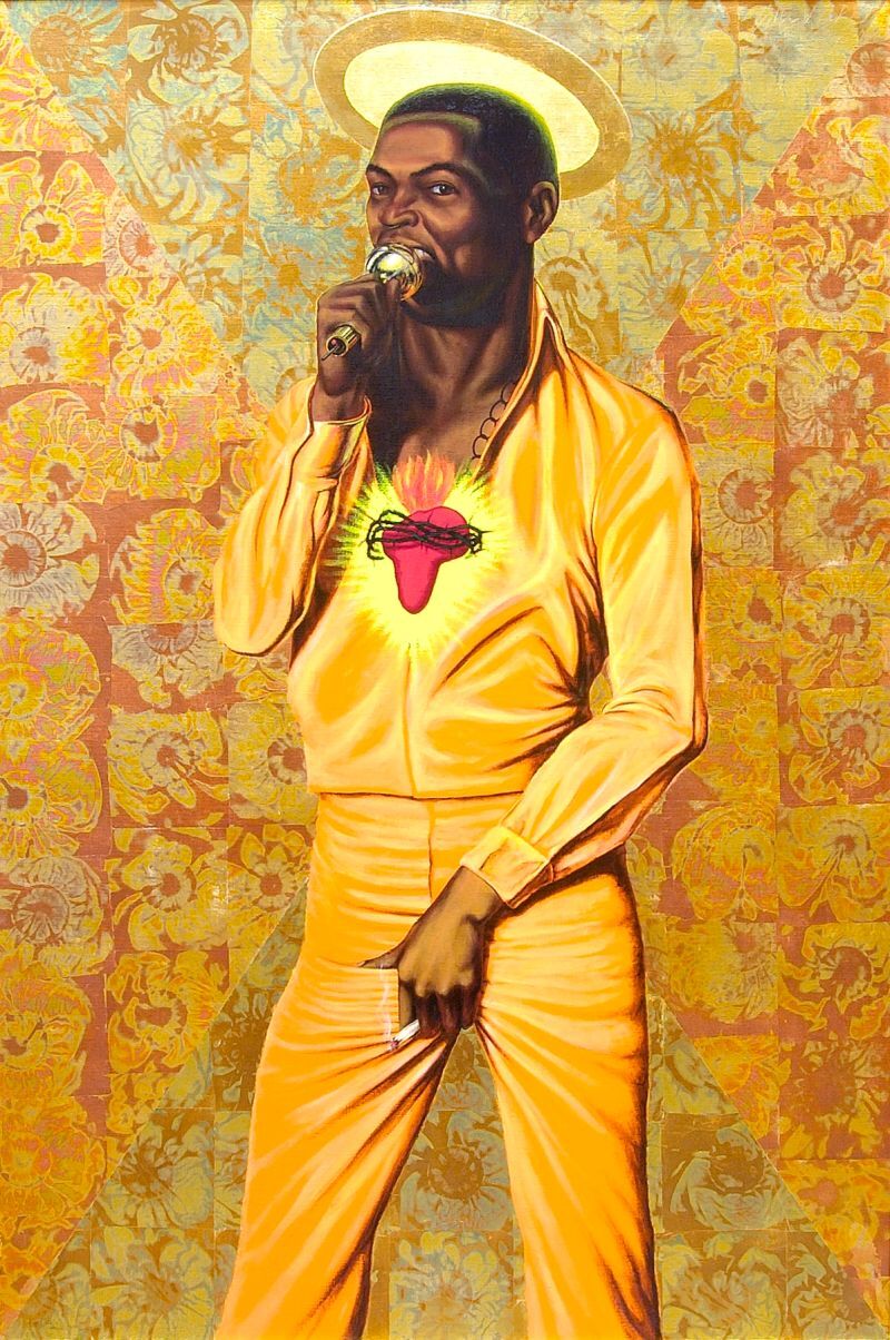 Barkley L. Hendricks, Fela: Amen, Amen, Amen, Amen…, (detail) 2002.