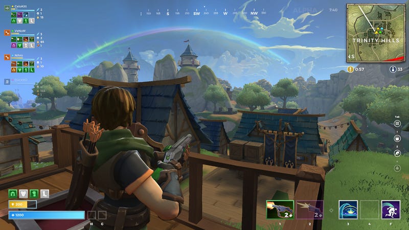 illustration for article titled realm royale mixes wizards and warriors with fortnite - is fortnite hitscan