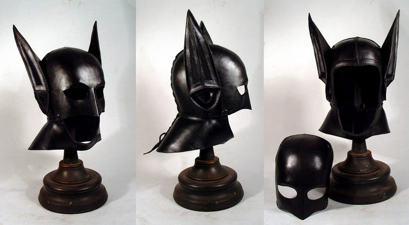 Illustration for article titled Behold a Batman helmet right out of the 1920s