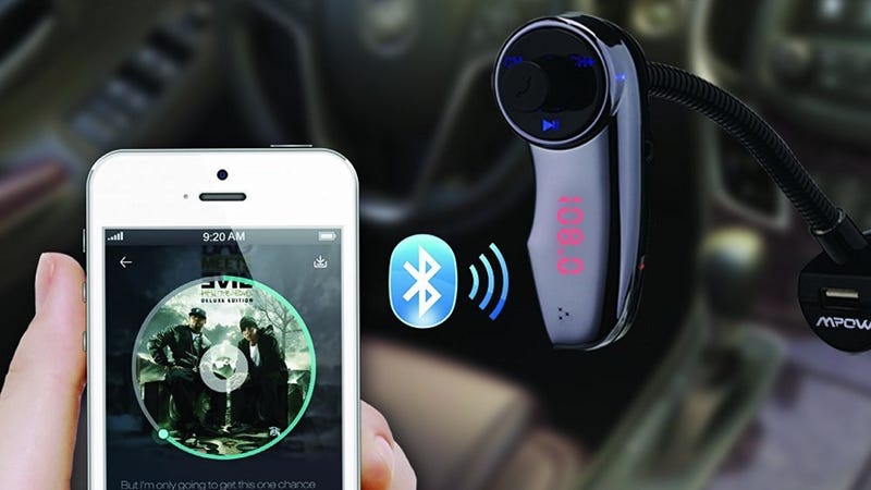 Mpow Streambot Bluetooth FM Transmitter, $13 with code W4BB7PDJ