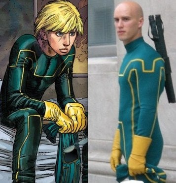 Illustration for article titled Kick Ass Set Pics Show Costumed Kiddies Ready To Kill