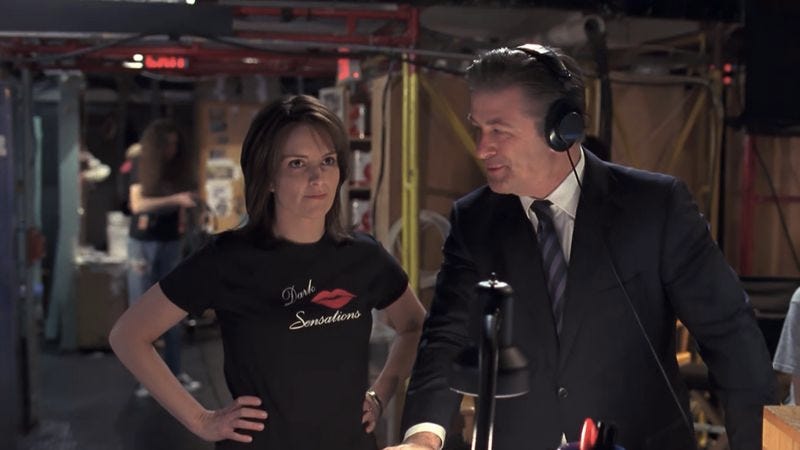 Tina Fey (left), Alec Baldwin