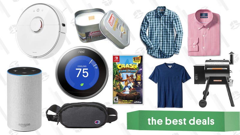 Illustration for article titled Sunday's Best Deals: Nest Thermostat, Herschel Duffel Bag, Crash Bandicoot, Echo Speakers, and More
