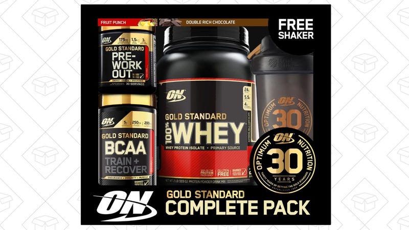 Optimum Nutrition 30th Anniversary Gold Standard Protein Powder Set, $45 after $25 coupon