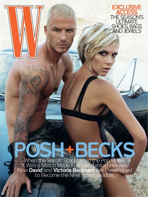 Illustration for article titled Posh 'N Becks In 'W': A Fag And His Hag