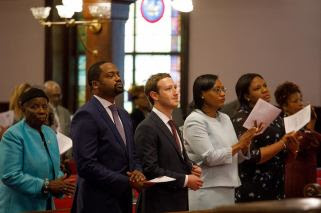 Mark Zuckerberg attends service at Mother Emanuel AME Church in Charleston, S.C. (Facebook)