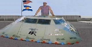 Illustration for article titled Dr. Haynes Presents His 100% Green UFO