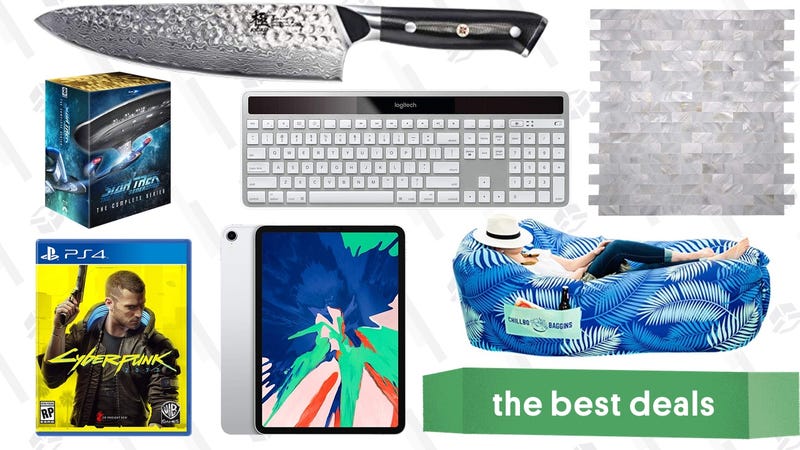 Illustration for article titled Saturday's Best Deals: Chillbo Shwaggins, Cyberpunk 2077, Backsplash Tiles, Star Trek, and More