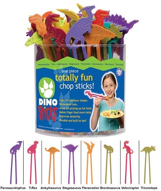 Illustration for article titled Dinosaur Chopsticks Are Not, Sadly, Made of Dinosaurs