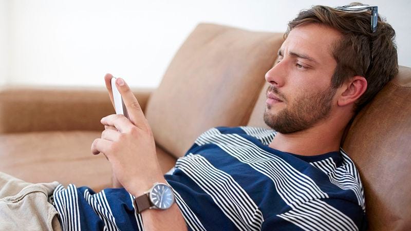 Illustration for article titled Man Worried Harassing Messages He Sending On Dating App Getting Lost Among Abuse From Other Guys